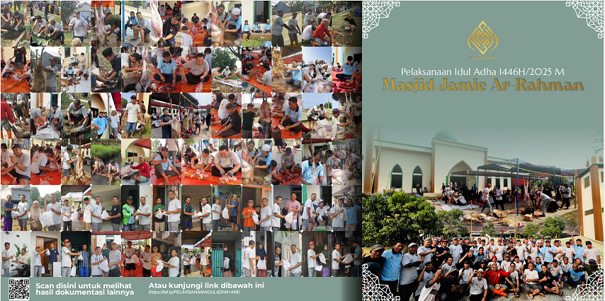 Kegiatan Pemotongan Hewan Kurban Masjid Jami Ar-Rahman Sabtu, 7 Juni 2025 / 10 Dzulhijjah 1446 H
